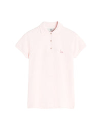 Baby Fox embroidered badge polo shirt - Rosewater