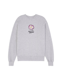 Sweatshirt à manches longues avec impression - Light Grey Melange