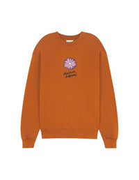 Sweatshirt à manches longues avec impression - Tobacco