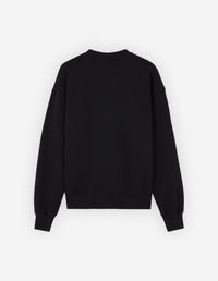 Sweatshirt à col rond avec écusson - Black