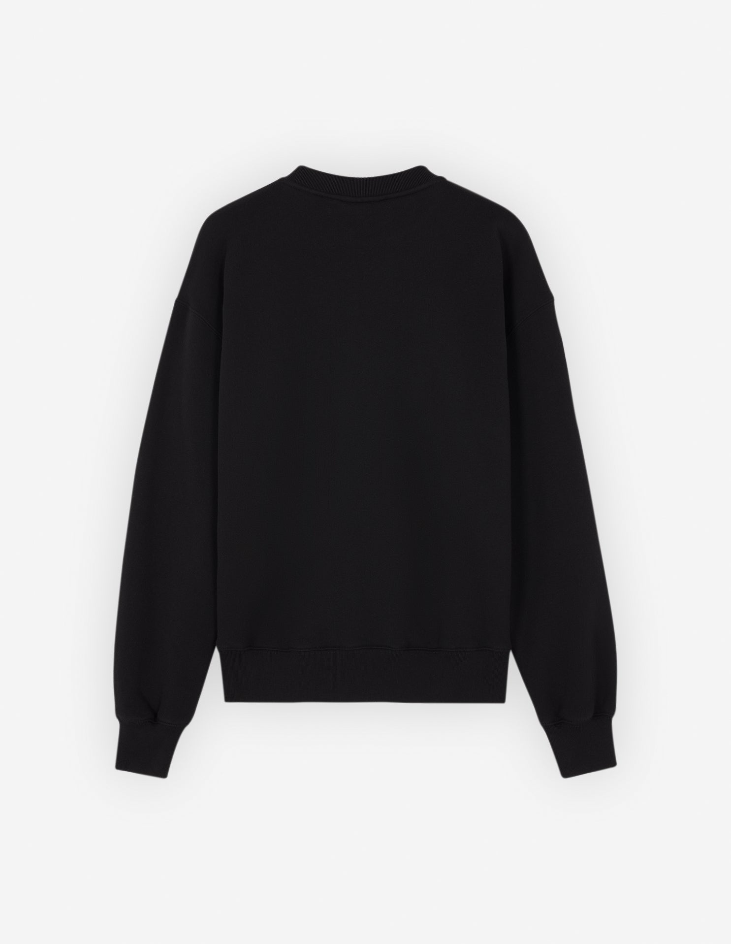 Sweatshirt à col rond avec écusson - Black