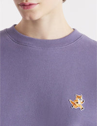 Sweatshirt à col rond avec écusson - Aster