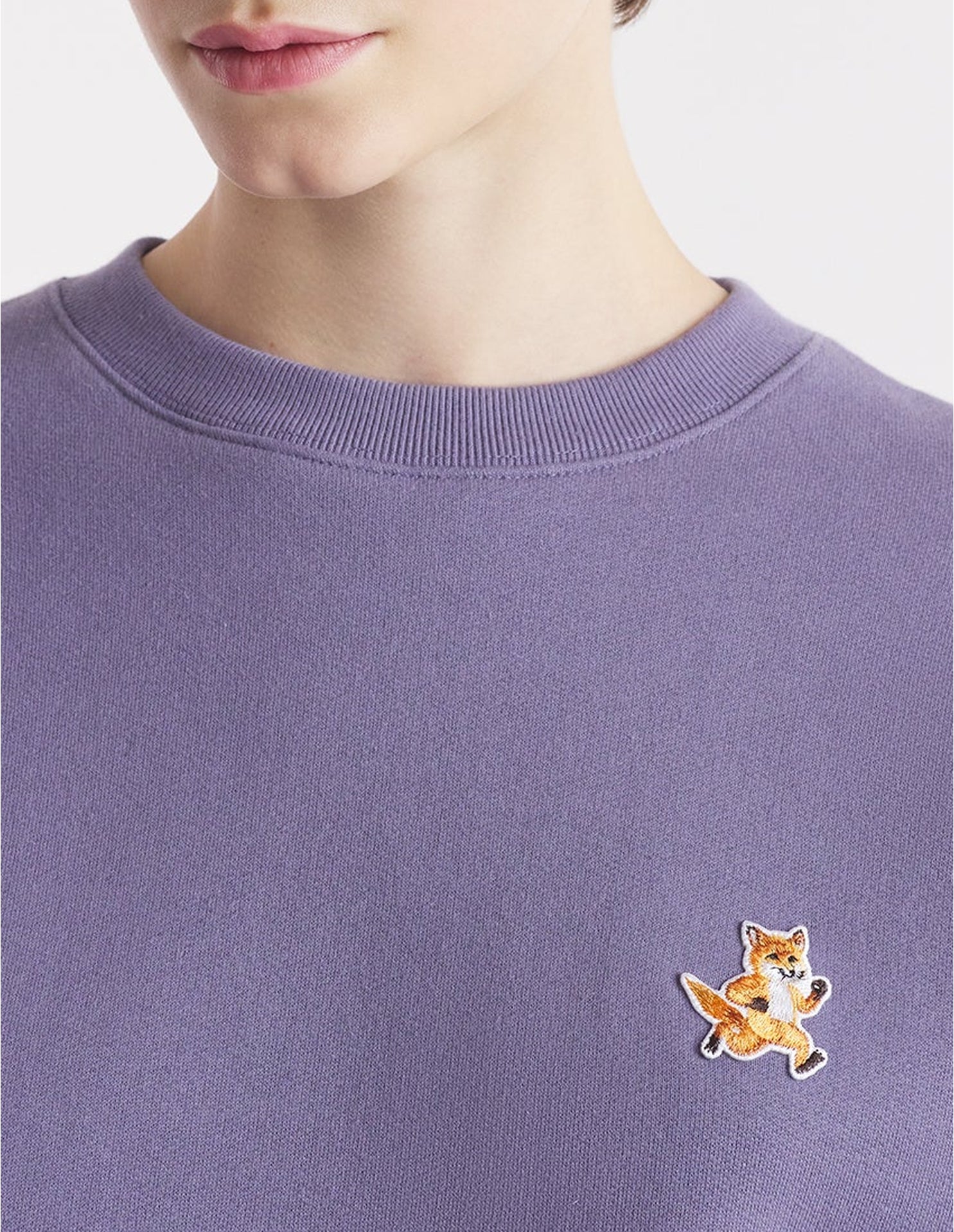Sweatshirt à col rond avec écusson - Aster