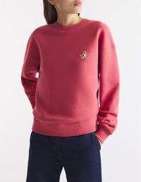 Sweatshirt à col rond avec écusson - Redcurrent