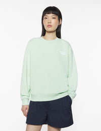 Maison Kitsune Handwriting Comfort Sweatshirt - Mint Ice