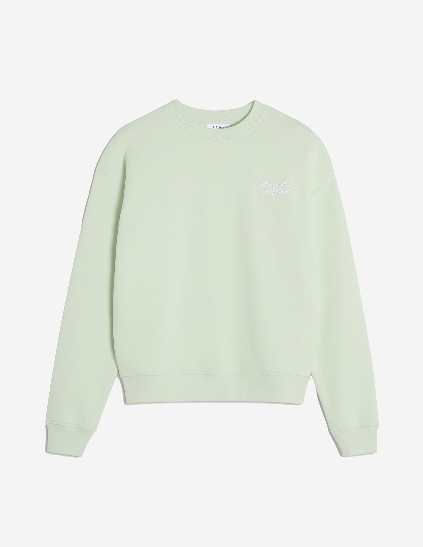 Maison Kitsune Handwriting Comfort Sweatshirt - Mint Ice