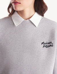 Sweatshirt à manches longues avec impression  - Grey Melange & Black
