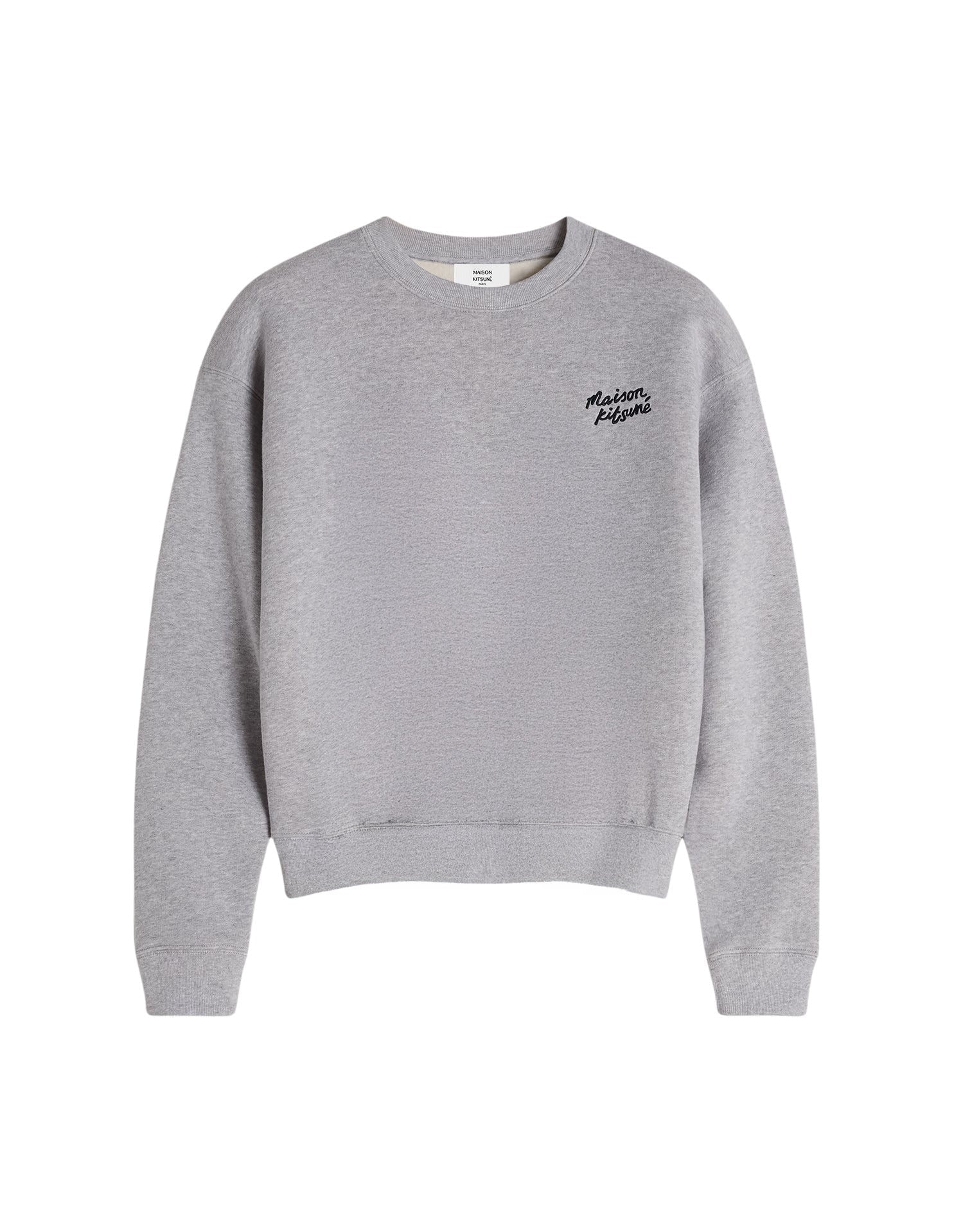 Sweatshirt à manches longues avec impression  - Grey Melange & Black