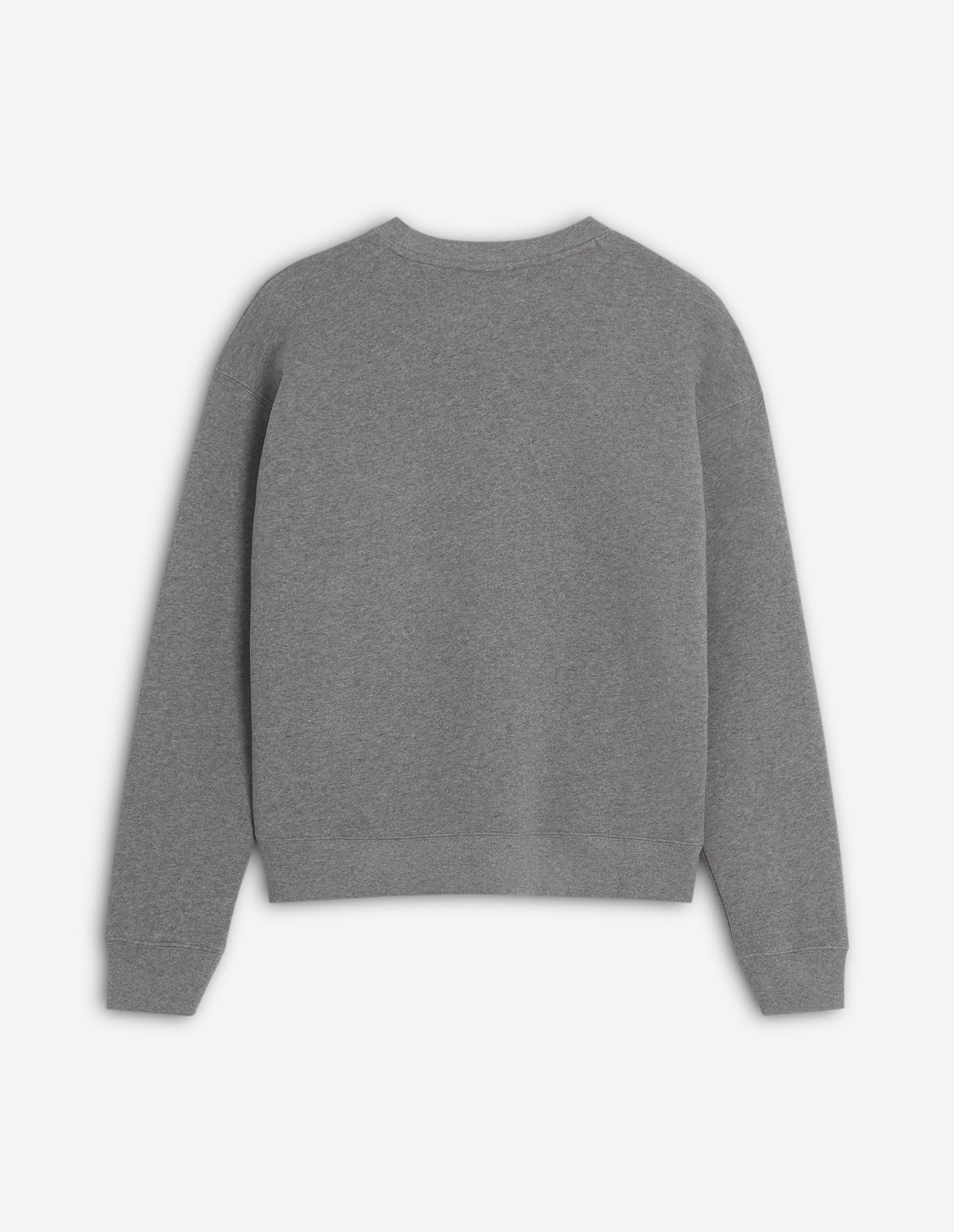 Sweatshirt Bold Fox Head à col rond avec écusson - Medium Grey Melange