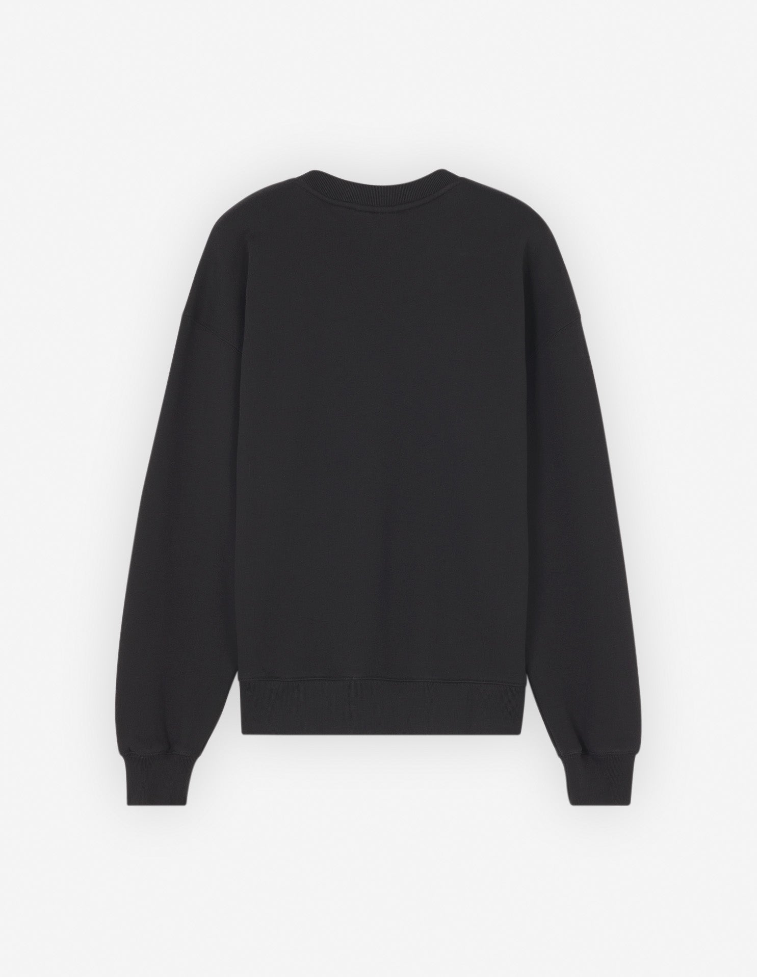 Sweatshirt Bold Fox Head à col rond avec écusson - Black