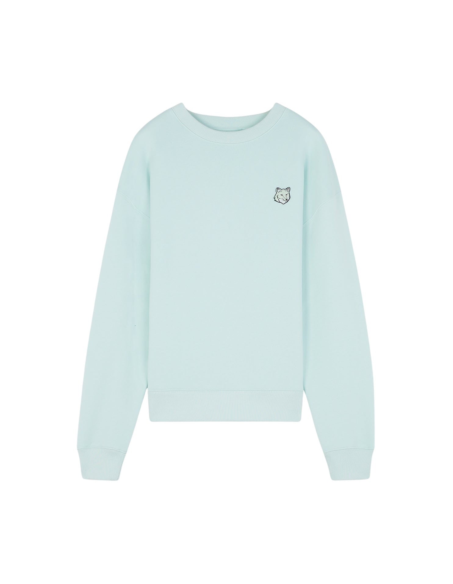 Sweatshirt Bold Fox Head à col rond avec écusson - Peppermint