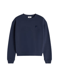 Sweatshirt Bold Fox Head à col rond avec écusson - Ink Blue