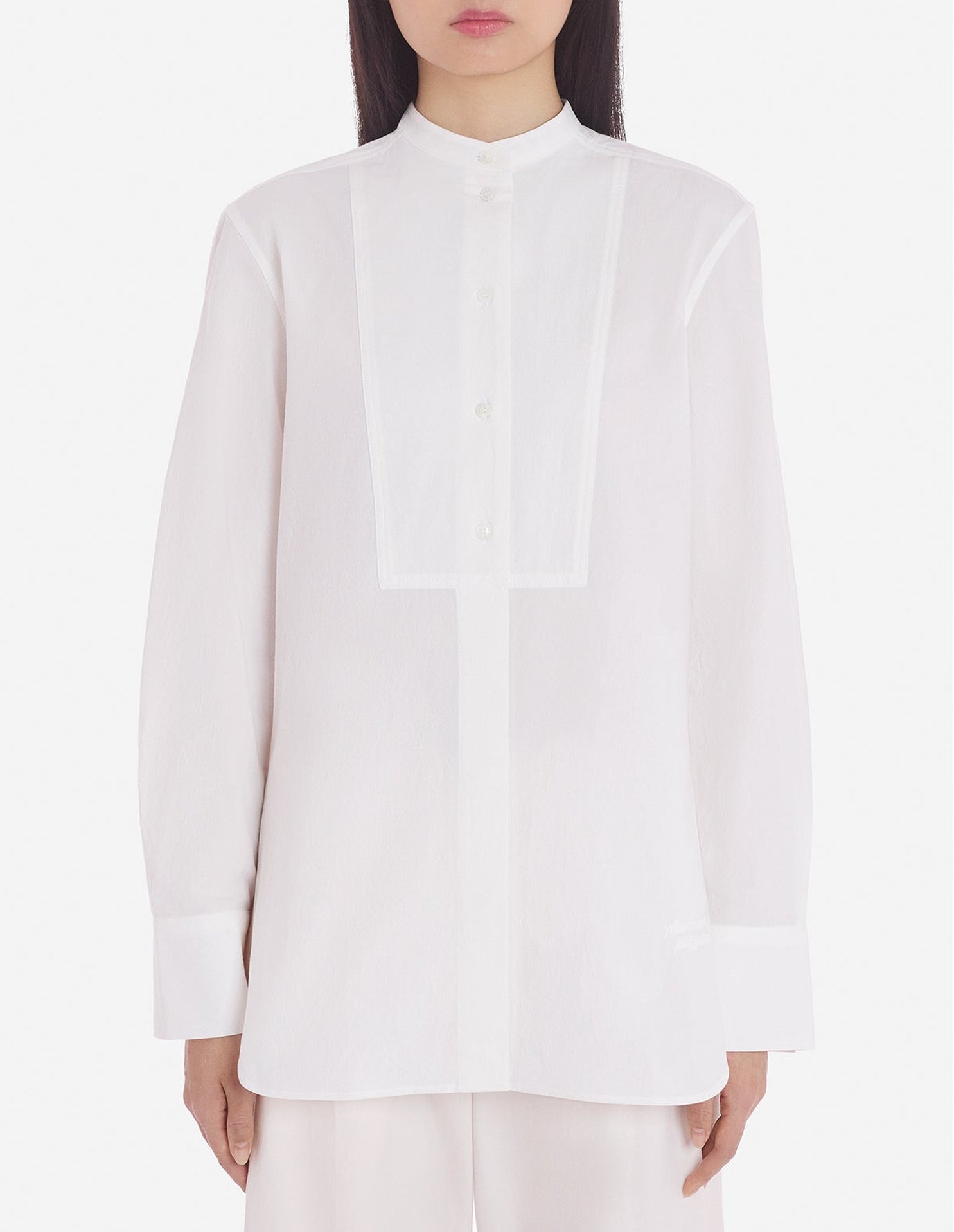 Chemise texturée à bretelles - White