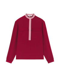 Blouse avec deux poches à l'avant - Brick Red