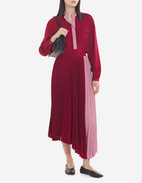 Blouse avec deux poches à l'avant - Brick Red