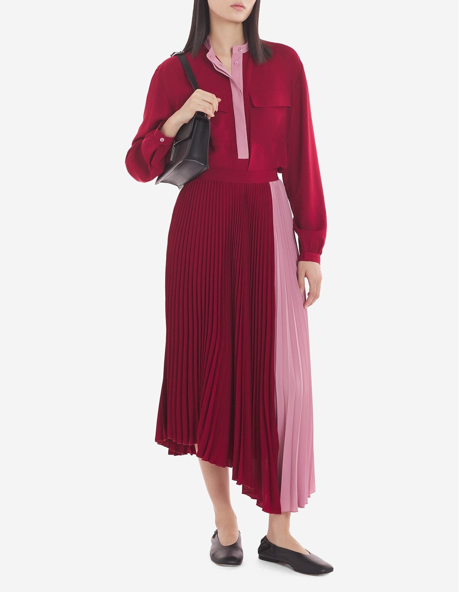 Blouse avec deux poches à l'avant - Brick Red
