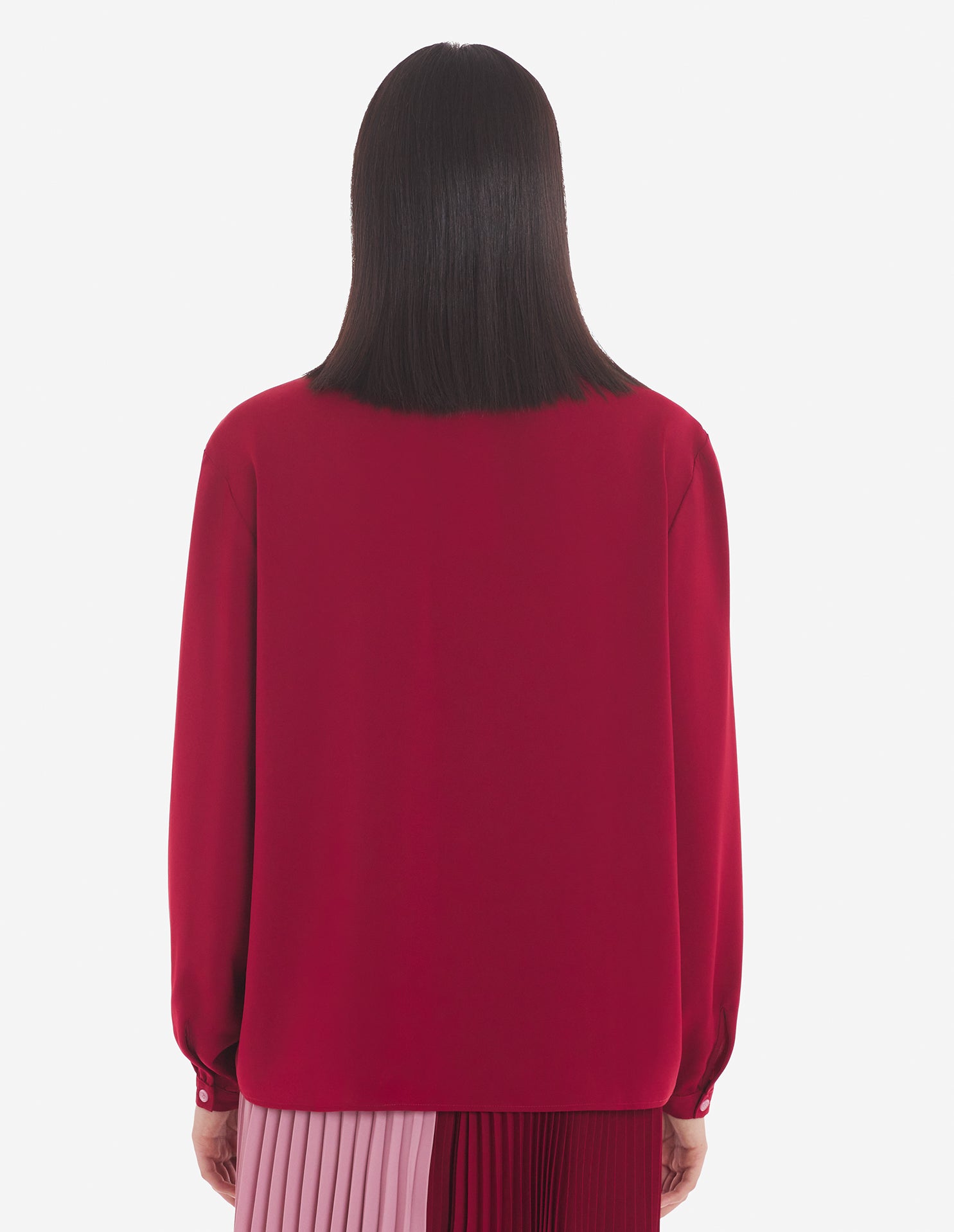 Blouse avec deux poches à l'avant - Brick Red