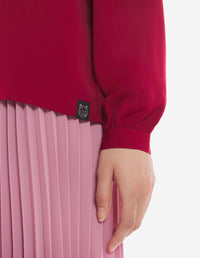 Blouse avec deux poches à l'avant - Brick Red