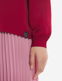Blouse avec deux poches à l'avant - Brick Red