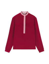 Blouse avec deux poches à l'avant - Brick Red
