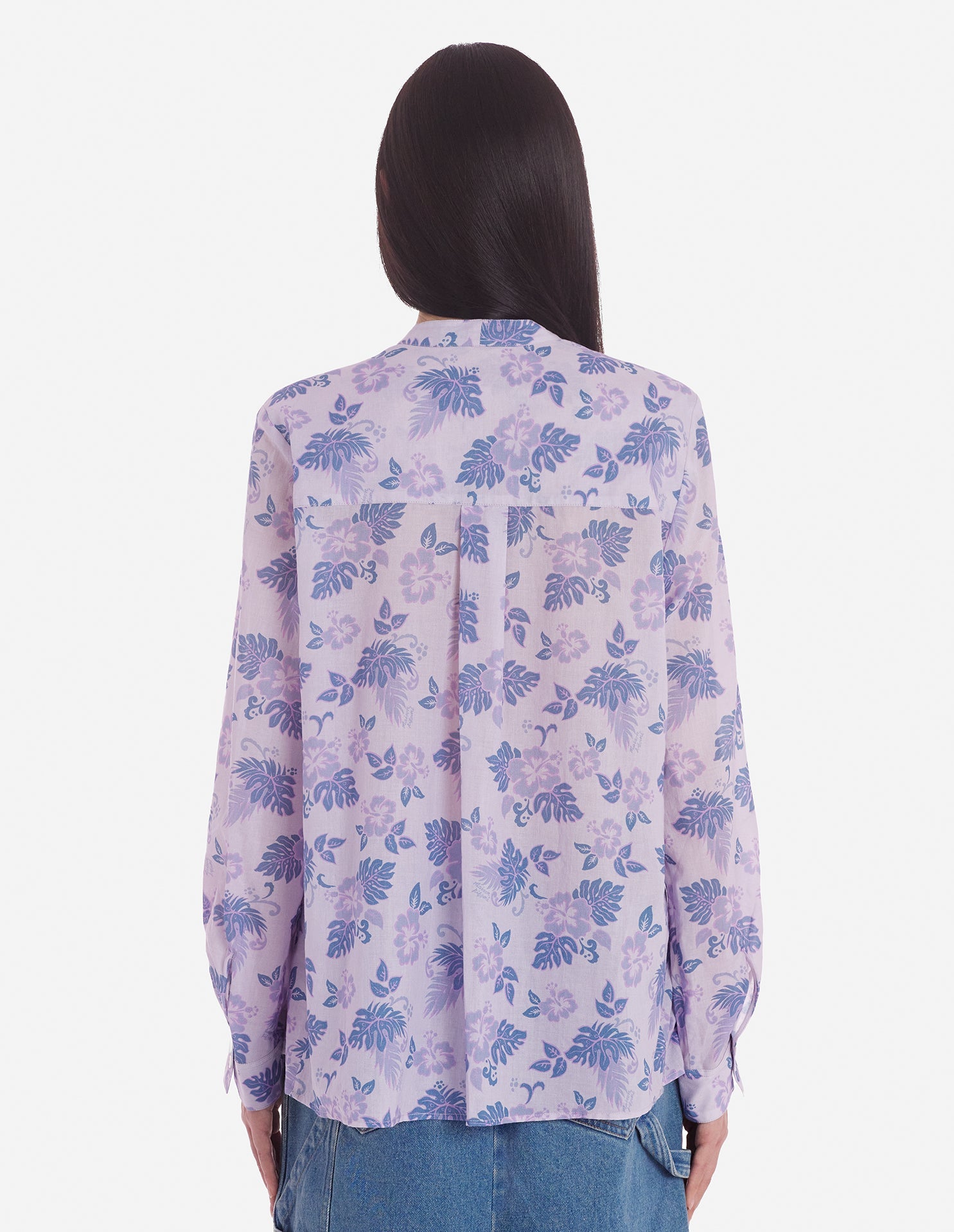 Blouse à plis et motif - Lilac Design