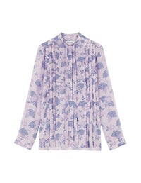 Blouse à plis et motif - Lilac Design