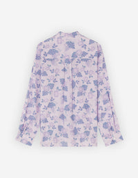 Blouse à plis et motif - Lilac Design