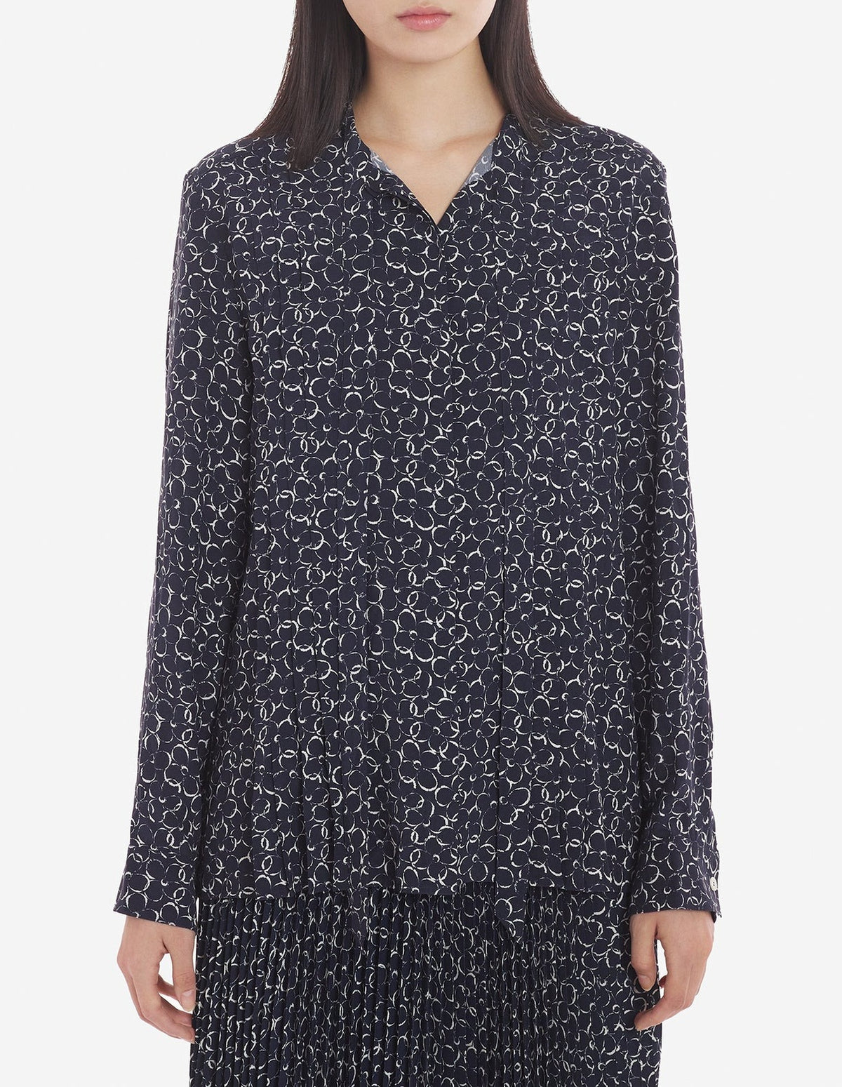 Chemisier à plis sur le devant - Ink Blue Design