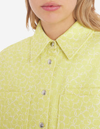 Long-sleeved overshirt with pattern - Lemonade Design
