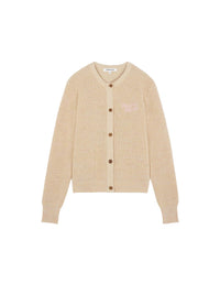 Cardigan Handwriting en laine - Chalk Yellow