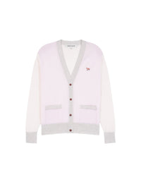 Cardigan Baby Fox à manches longues en laine - Pale Pink
