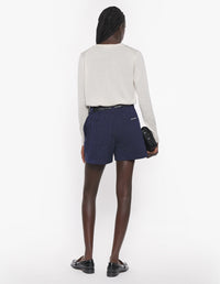 Baby Fox wool patch cardigan - Marble