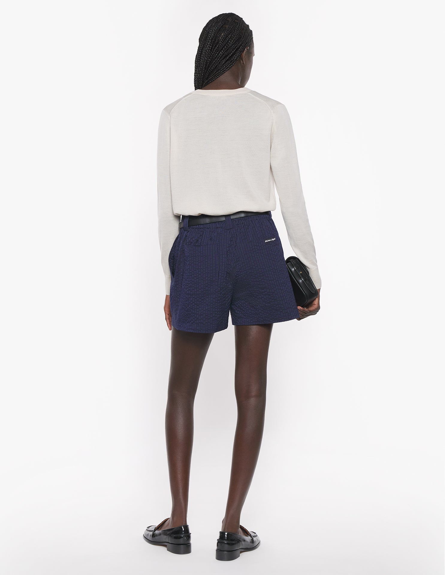 Baby Fox wool patch cardigan - Marble