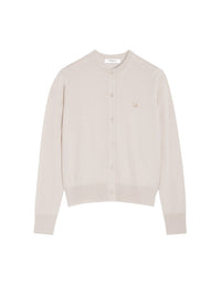 Cardigan Patch Baby Fox en laine - Marble
