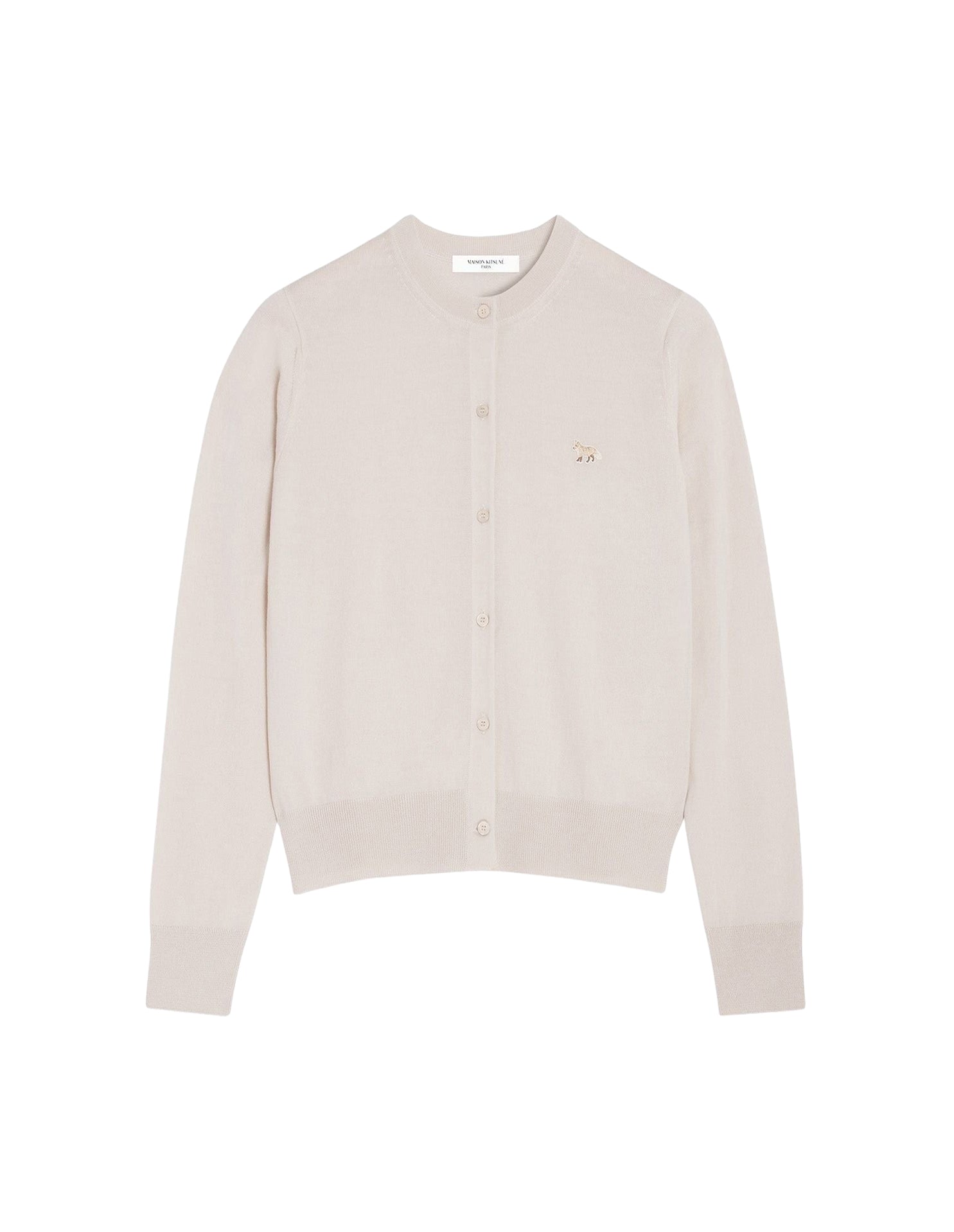 Baby Fox wool patch cardigan - Marble