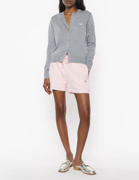 Baby Fox wool cardigan - Medium Grey Melange