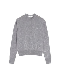 Cardigan Baby Fox en laine - Medium Grey Melange