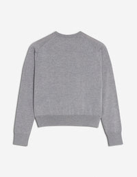 Cardigan Baby Fox en laine - Medium Grey Melange