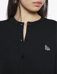 Baby Fox wool cardigan - Black