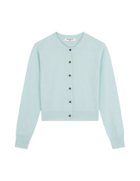 Cardigan Baby Fox en laine - Peppermint