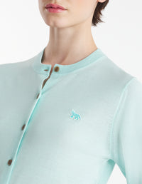 Cardigan Baby Fox en laine - Peppermint