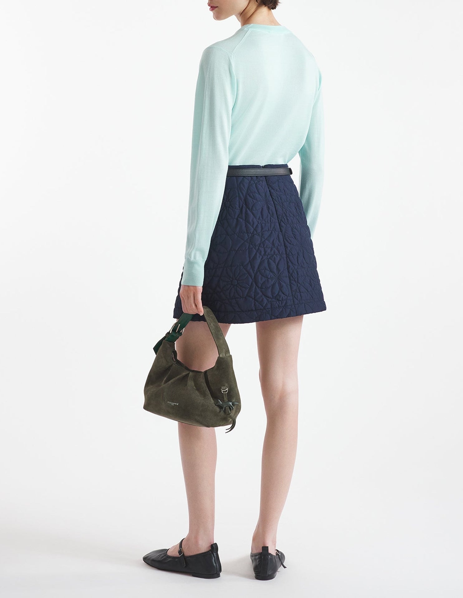 Cardigan Baby Fox en laine - Peppermint