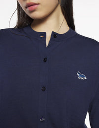 Cardigan Baby Fox en laine - Deep Navy