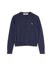 Cardigan Baby Fox en laine - Deep Navy