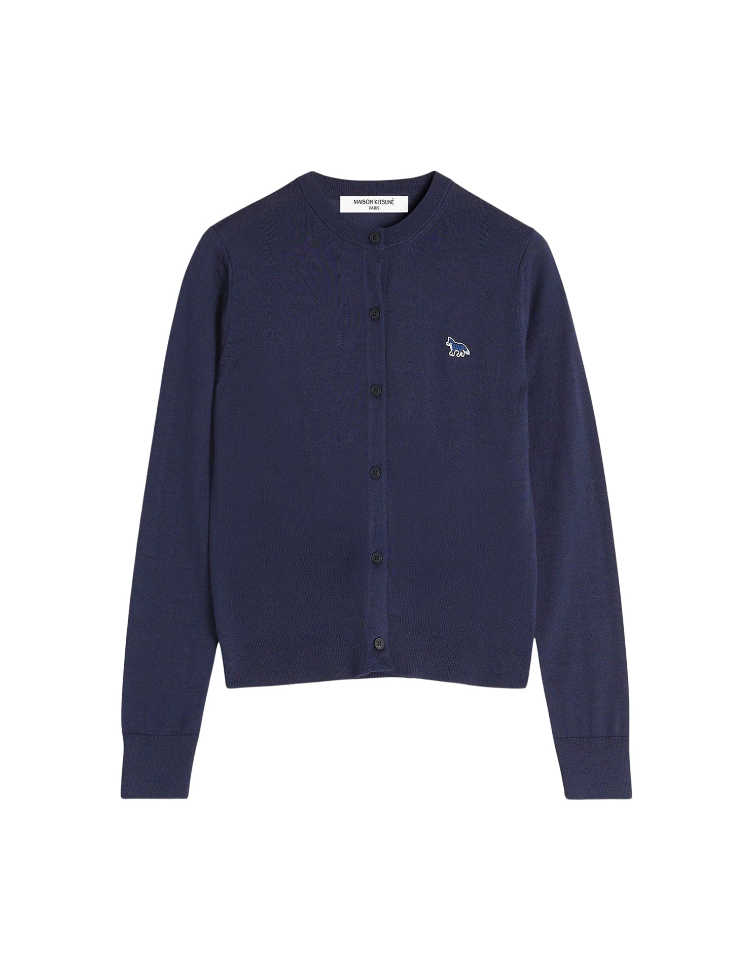 Baby Fox wool cardigan - Deep Navy