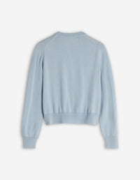 Bold Fox Head Patch Regular Cardigan - Hortensia