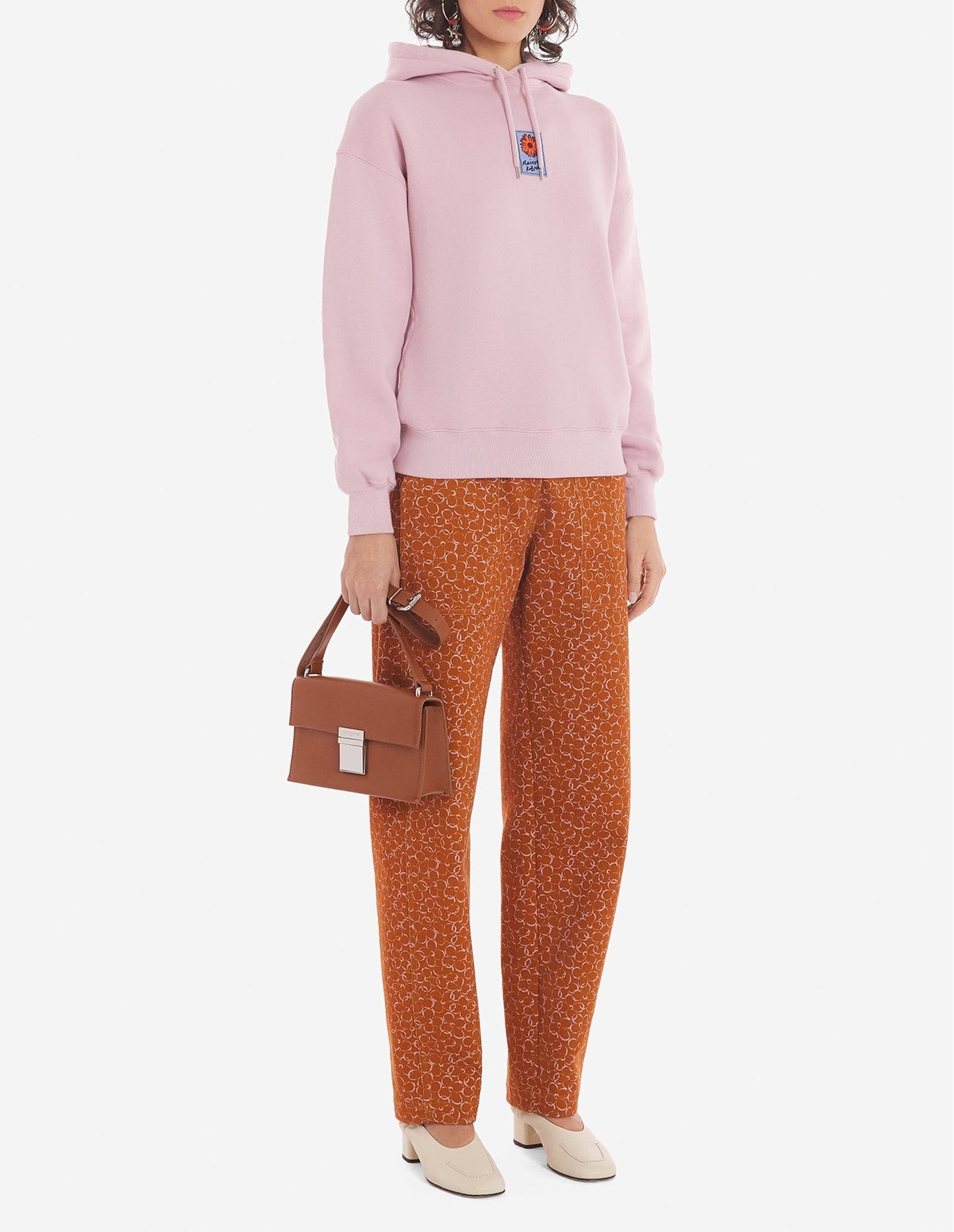 Sweat à capuche et manches longues - Mist Pink