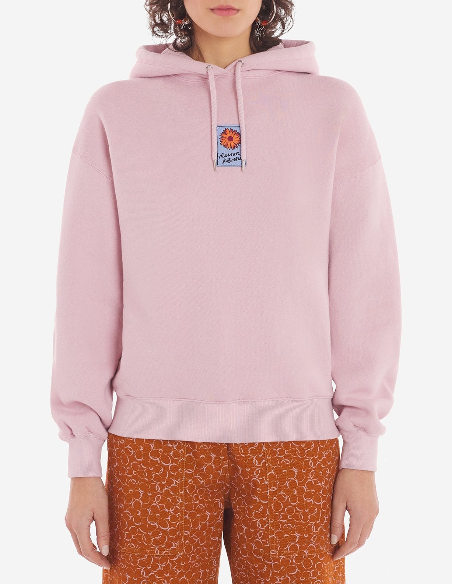 Sweat à capuche et manches longues - Mist Pink
