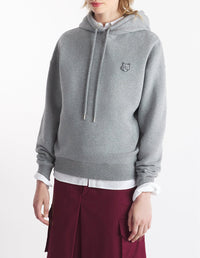 Sweat à capuche Bold Fox Head et manches longues - Medium Grey Melange