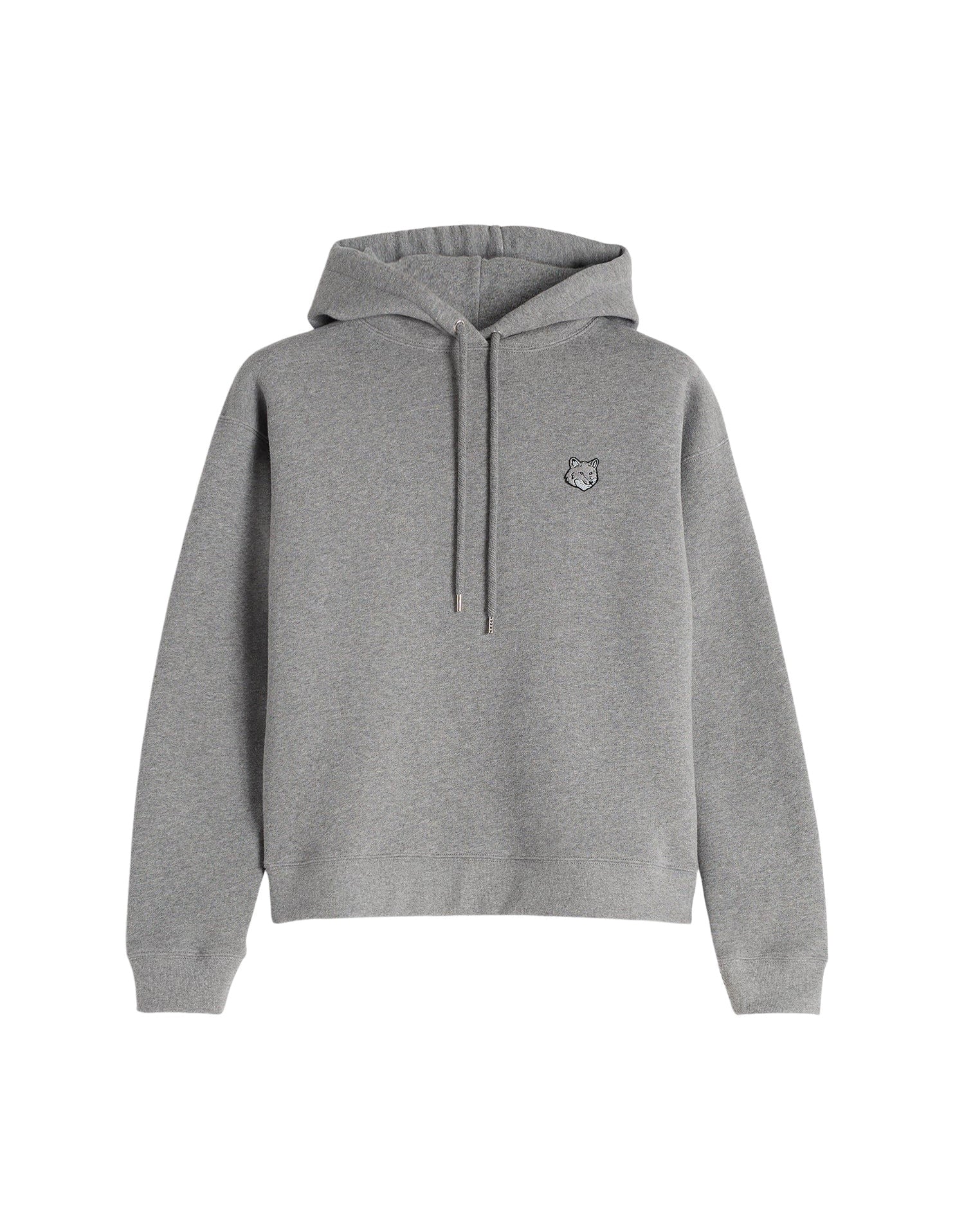 Sweat à capuche Bold Fox Head et manches longues - Medium Grey Melange